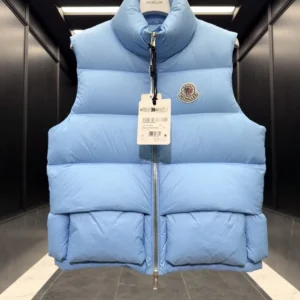 Replica Moncler Christopher Raxxy Down Vest Light Blue Reps - RepLuxe