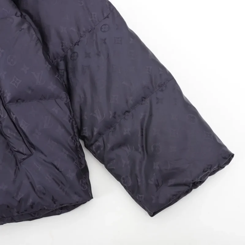 Replica Louis Vuitton Monogram Puffer Jacket Black Reps - RepLuxe