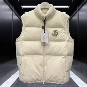 Replica Moncler Almaz Down Vest Cream Quilted Reps - RepLuxe
