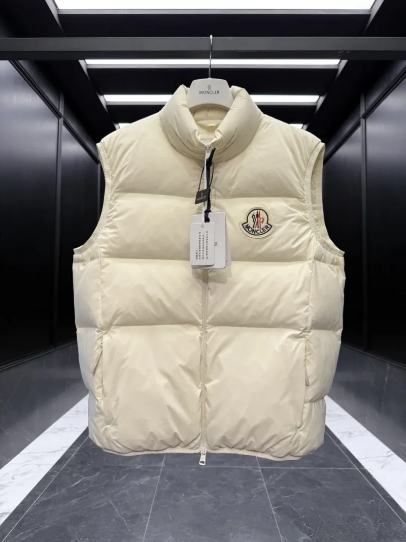 Replica Moncler Almaz Down Vest Cream Quilted Reps - RepLuxe