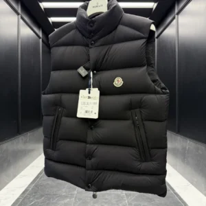 Replica Moncler Tibb Vest Black Matte Finish Reps - RepLuxe