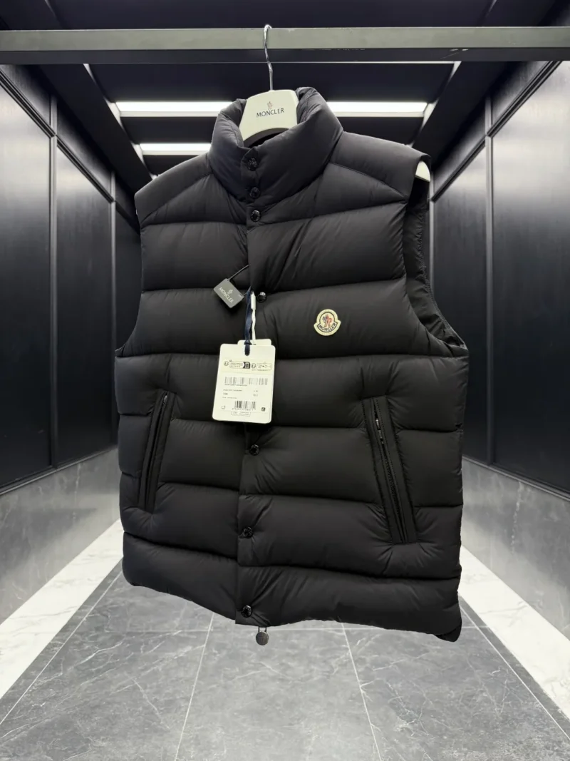 Replica Moncler Tibb Vest Black Matte Finish Reps - RepLuxe