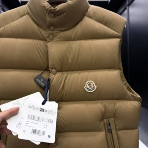 Replica Moncler Tibb Vest Khaki Quilted Style Reps - RepLuxe