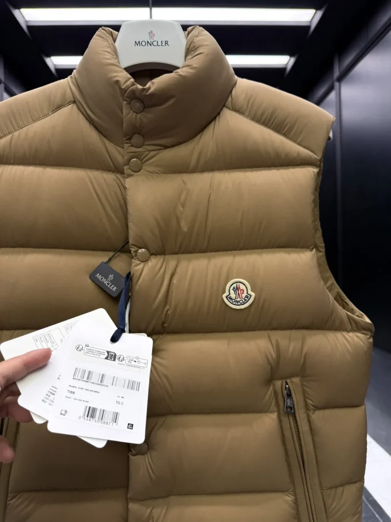 Replica Moncler Tibb Vest Khaki Quilted Style Reps - RepLuxe