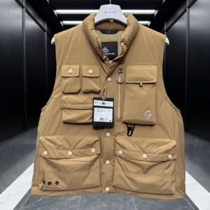 Replica Moncler Grenoble Tongass Vest Beige Outdoor Reps - RepLuxe