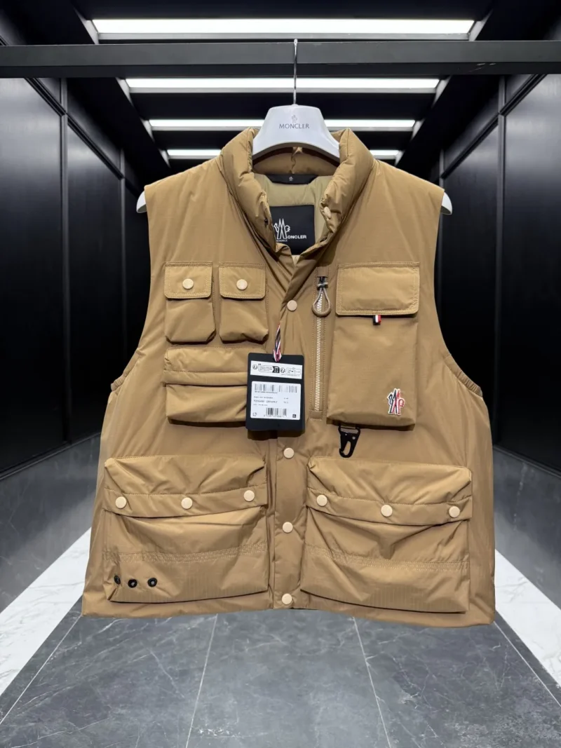 Replica Moncler Grenoble Tongass Vest Beige Outdoor Reps - RepLuxe