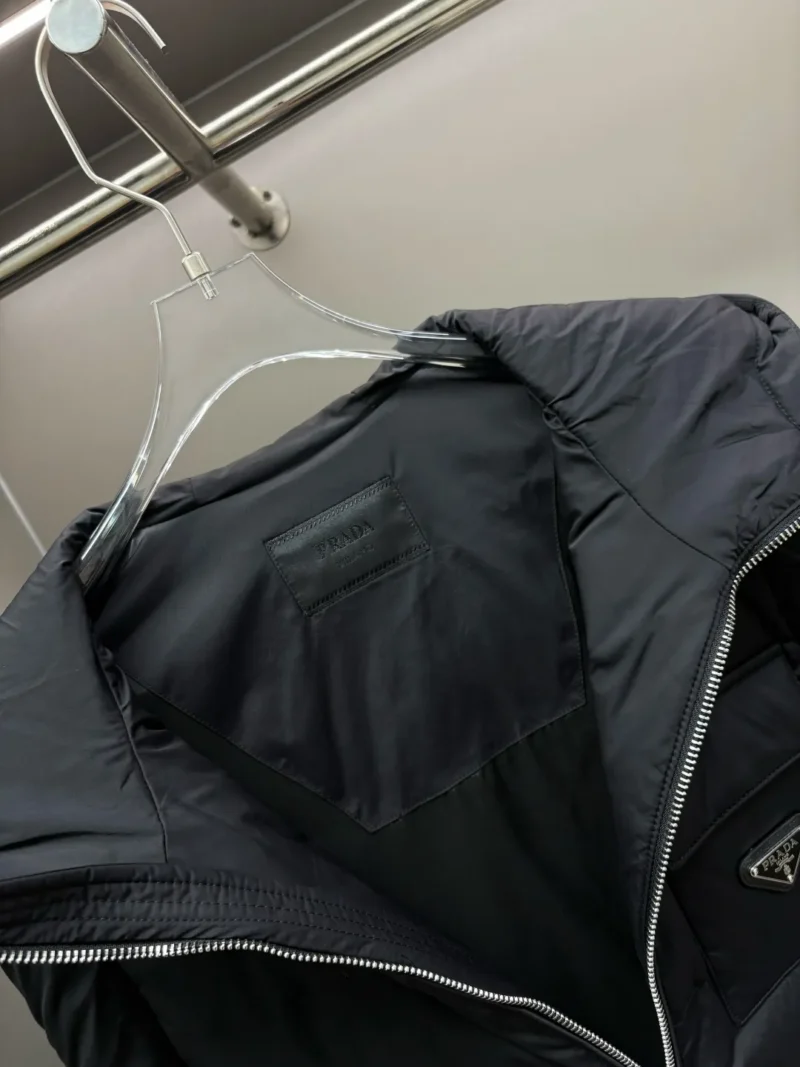 Replica Prada Hooded Down Vest Black Quilted Reps - RepLuxe