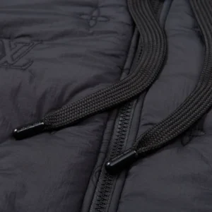 Replica Louis Vuitton Monogram Quilted Jacket Black Reps - RepLuxe