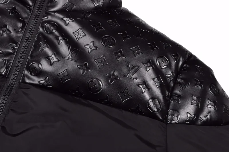 Replica Louis Vuitton Down Jacket Black Monogram Style Reps - RepLuxe