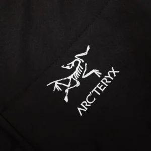 Replica Arcteryx Down Long Coat Black Hooded Reps - RepLuxe
