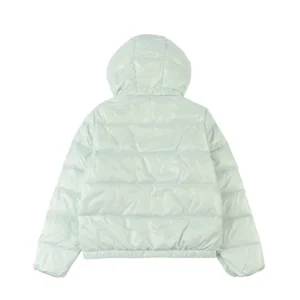 Replica Moncler Andro Short Hooded Puffer Light Blue Reps - RepLuxe