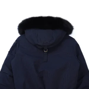 Replica Moose Knuckles Gold Scissor Jacket Navy Blue Reps - RepLuxe