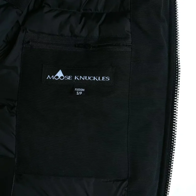 Replica Moose Knuckles Classic Bomber Jacket Black Reps - RepLuxe