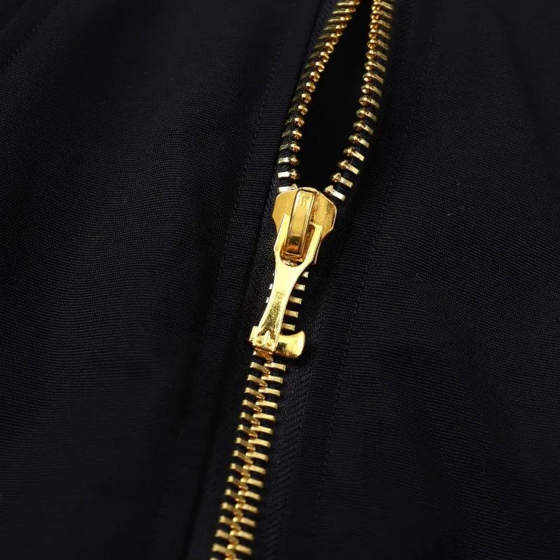 Replica Moose Knuckles Gold Scissor Down Jacket Black Reps - RepLuxe