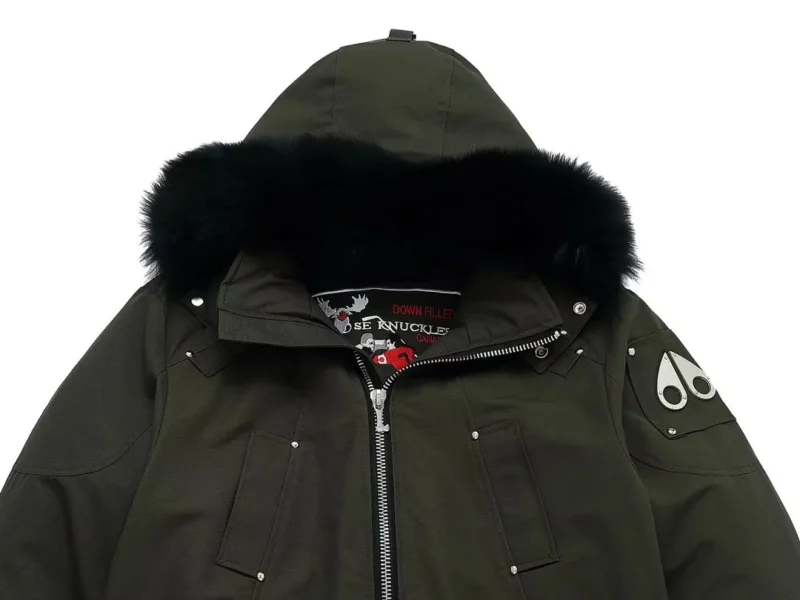 Replica Moose Knuckles Classic Bomber Jacket Olive Reps - RepLuxe