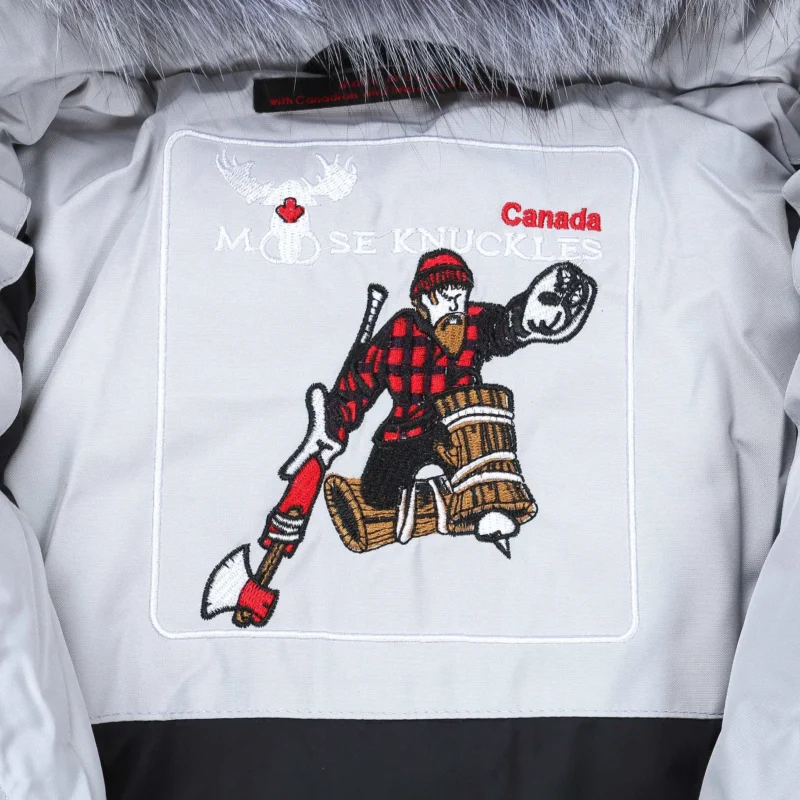 Replica Moose Knuckles Scissor 04 Short Jacket White Reps - RepLuxe