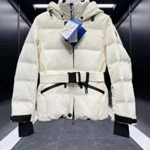 Replica Moncler Grenoble Tolima Down Jacket Ivory Short Reps - RepLuxe