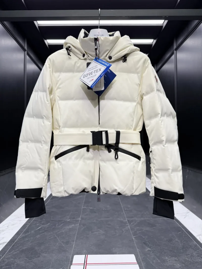 Replica Moncler Grenoble Tolima Down Jacket Ivory Short Reps - RepLuxe