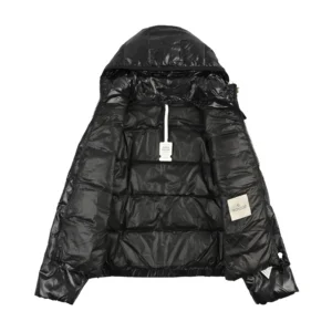 Replica Moncler Andro Short Hooded Puffer Jacket Black Reps - RepLuxe
