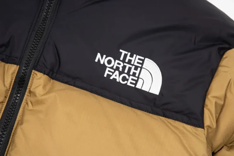 Replica The North Face 1996 Nuptse Jacket Beige Black Reps - RepLuxe