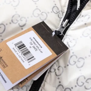 Replica Gucci x The North Face Logo Down Jacket White Reps - RepLuxe