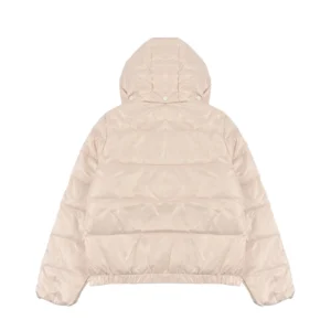 Replica Moncler Andro Short Hooded Down Jacket Pink Reps - RepLuxe