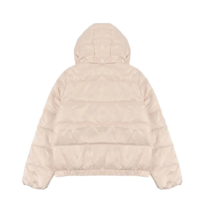 Replica Moncler Andro Short Hooded Down Jacket Pink Reps - RepLuxe