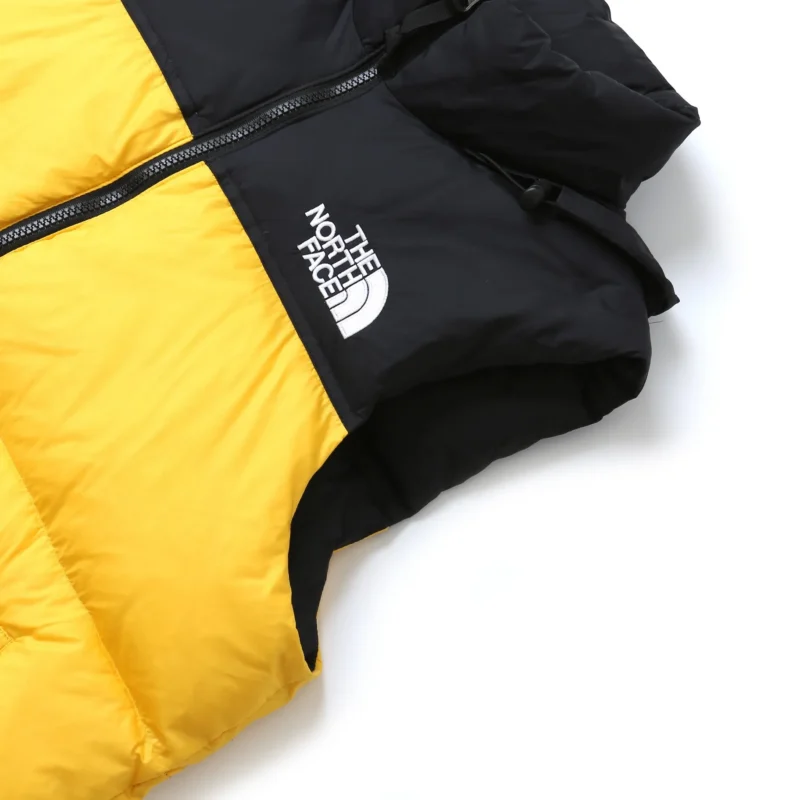 Replica The North Face 1996 Nuptse Vest Yellow Black Reps - RepLuxe