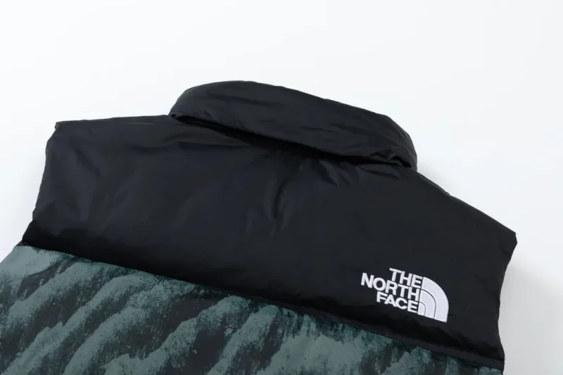 Replica The North Face 1996 Nuptse Vest Green Camo Reps - RepLuxe