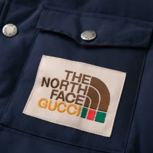 Replica The North Face x Gucci Down Vest Navy Reps - RepLuxe