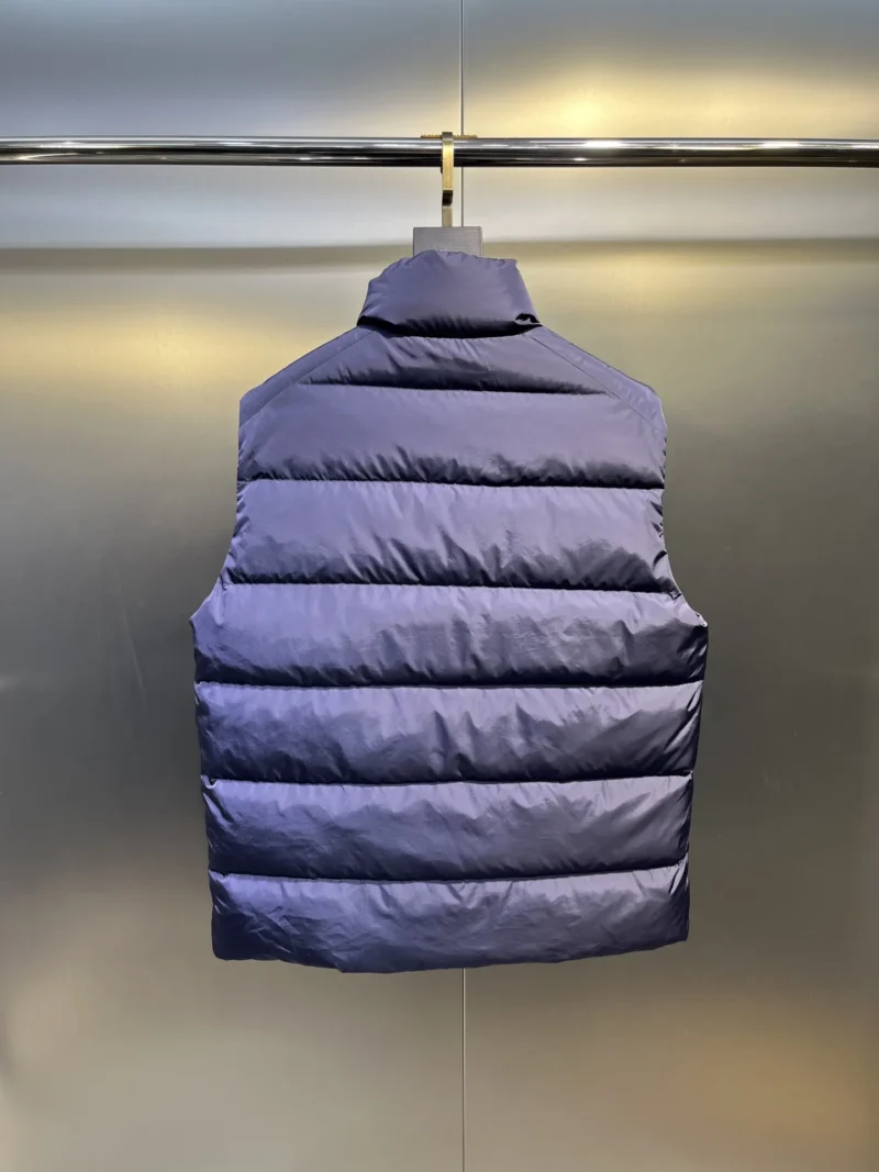 Replica Prada Minimalist Down Vest Blue Stand Collar Reps - RepLuxe