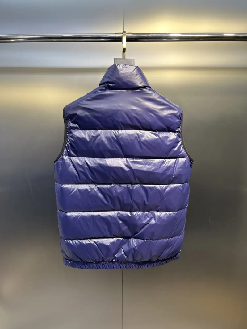 Replica Prada Minimalist Down Vest Blue Sleeveless Reps - RepLuxe