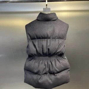 Replica Prada Logo Wool Down Vest Black Reps - RepLuxe
