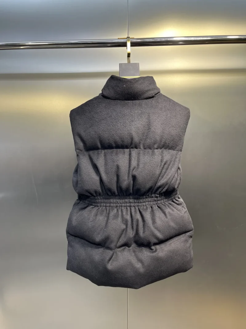 Replica Prada Logo Wool Down Vest Black Reps - RepLuxe