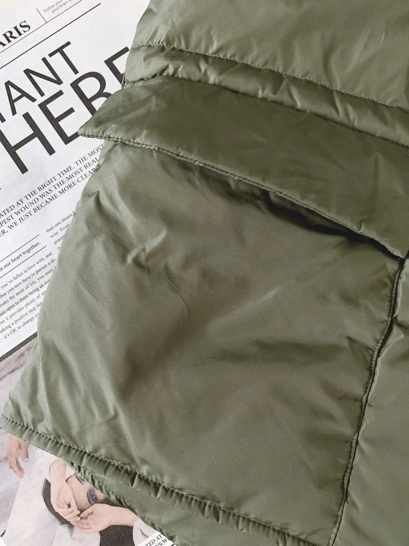 Replica Prada Down Vest Olive Green Stand Collar Reps - RepLuxe