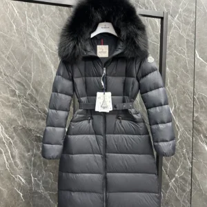 Replica Moncler Boedic Down Jacket Black Long Reps - RepLuxe