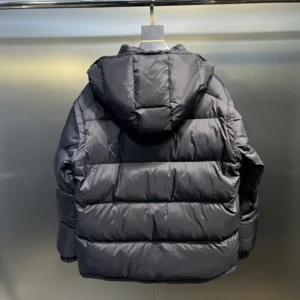 Replica Prada Down Jacket Black Detachable Hood Reps - RepLuxe