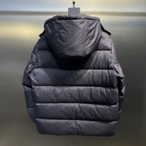 Replica Prada Down Jacket Grey Hooded Style Reps - RepLuxe
