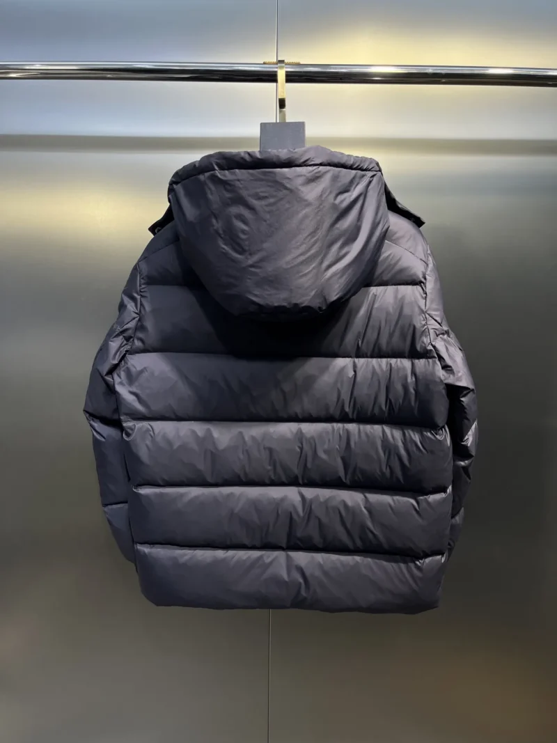 Replica Prada Down Jacket Grey Hooded Style Reps - RepLuxe
