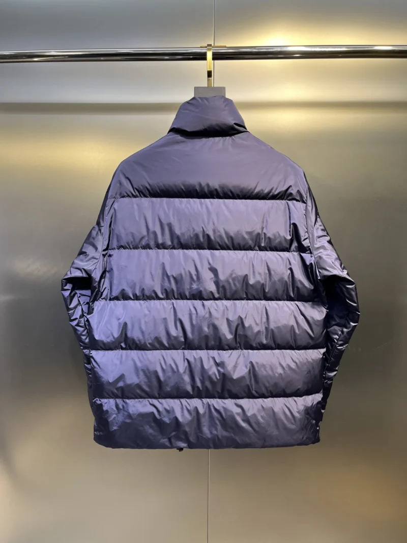 Replica Prada Biker Down Jacket Blue Hooded Reps - RepLuxe