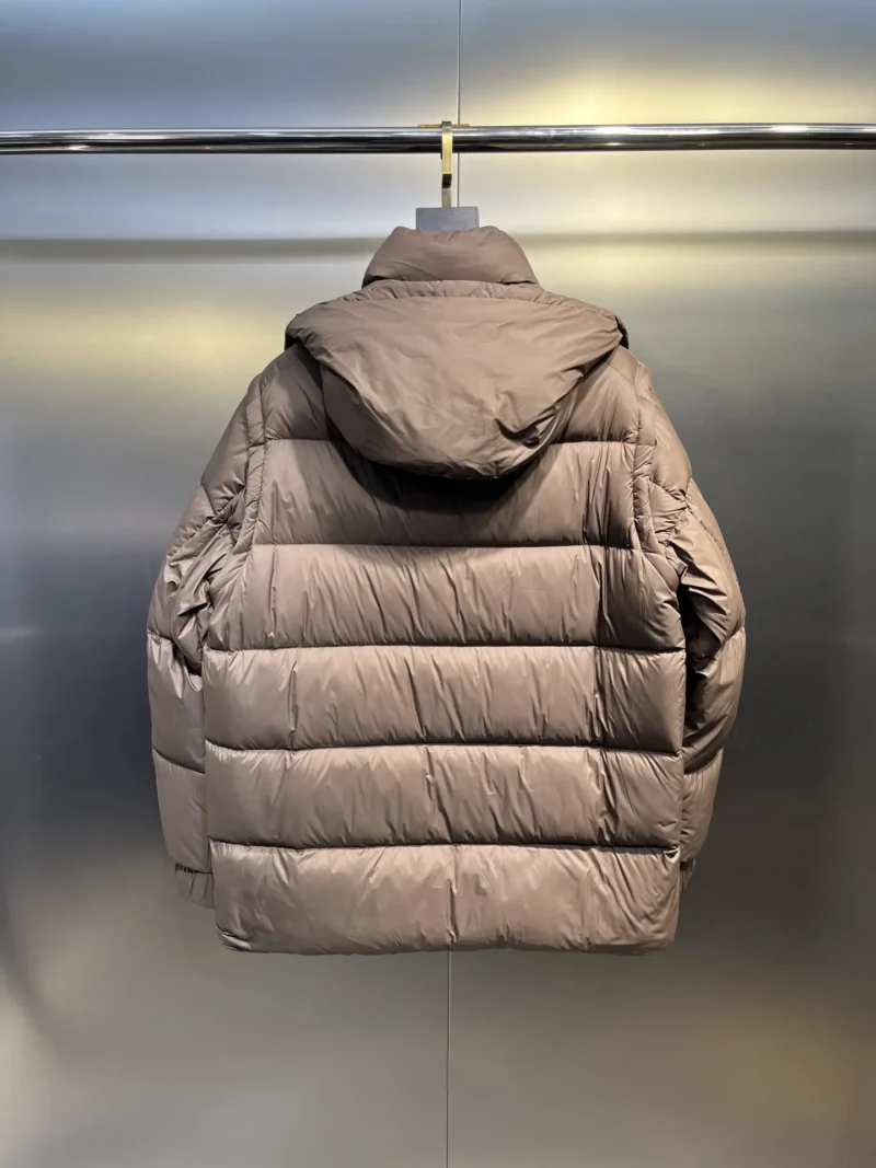 Replica Prada Down Jacket Taupe Hooded Style Reps - RepLuxe