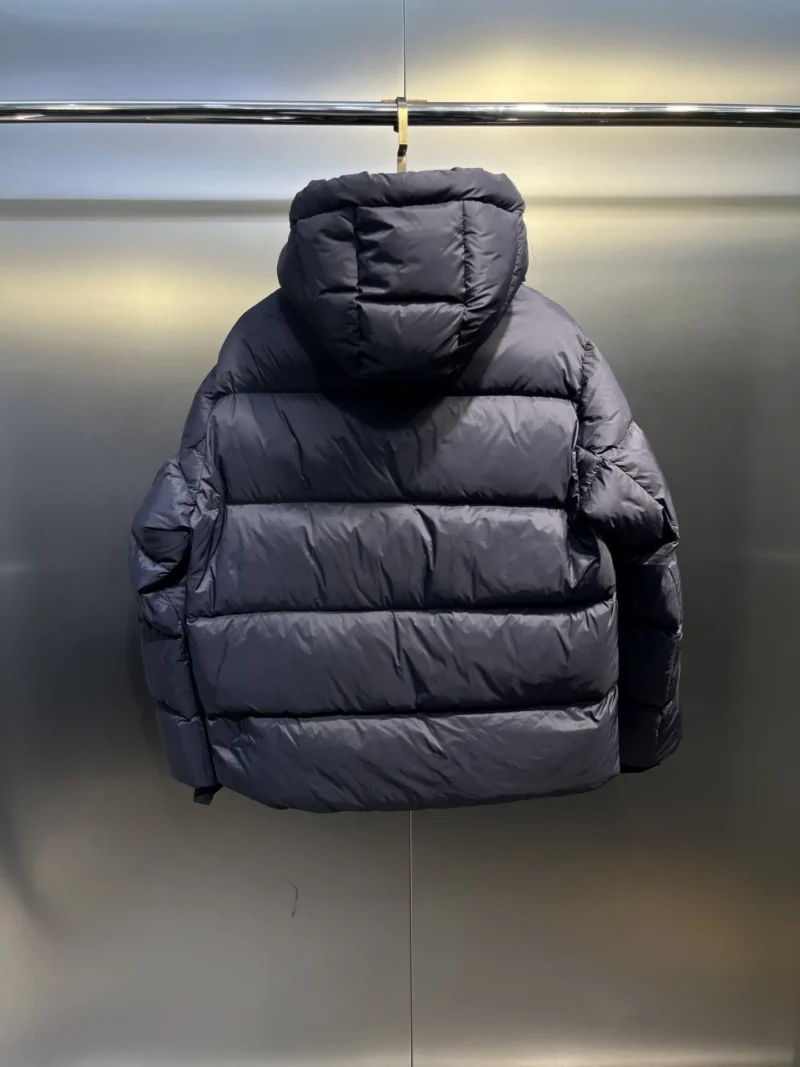 Replica Prada Down Jacket Grey Hooded Puffer Reps - RepLuxe