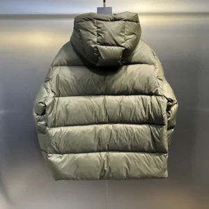 Replica Prada Down Jacket Olive Green Hooded Reps - RepLuxe
