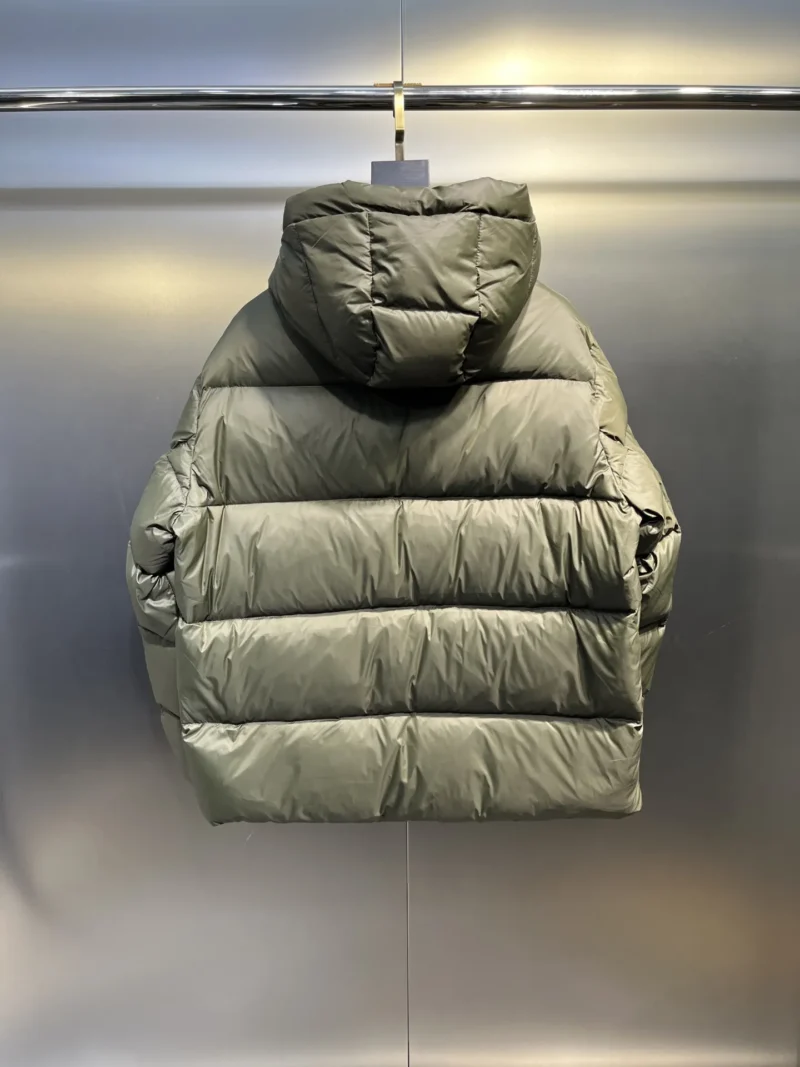 Replica Prada Down Jacket Olive Green Hooded Reps - RepLuxe