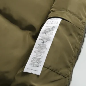 Replica Gucci GG Canvas Hooded Down Vest Olive Green Reps - RepLuxe