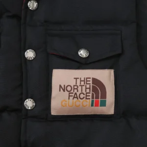 Replica THE NORTH FACE x GUCCI Down Vest Black Reps - RepLuxe