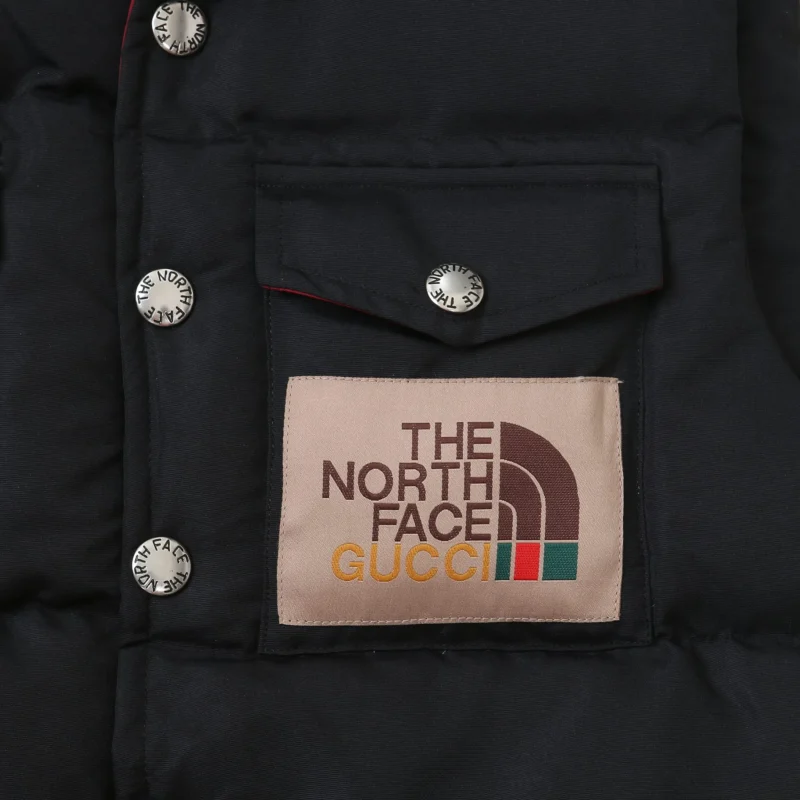 Replica THE NORTH FACE x GUCCI Down Vest Black Reps - RepLuxe