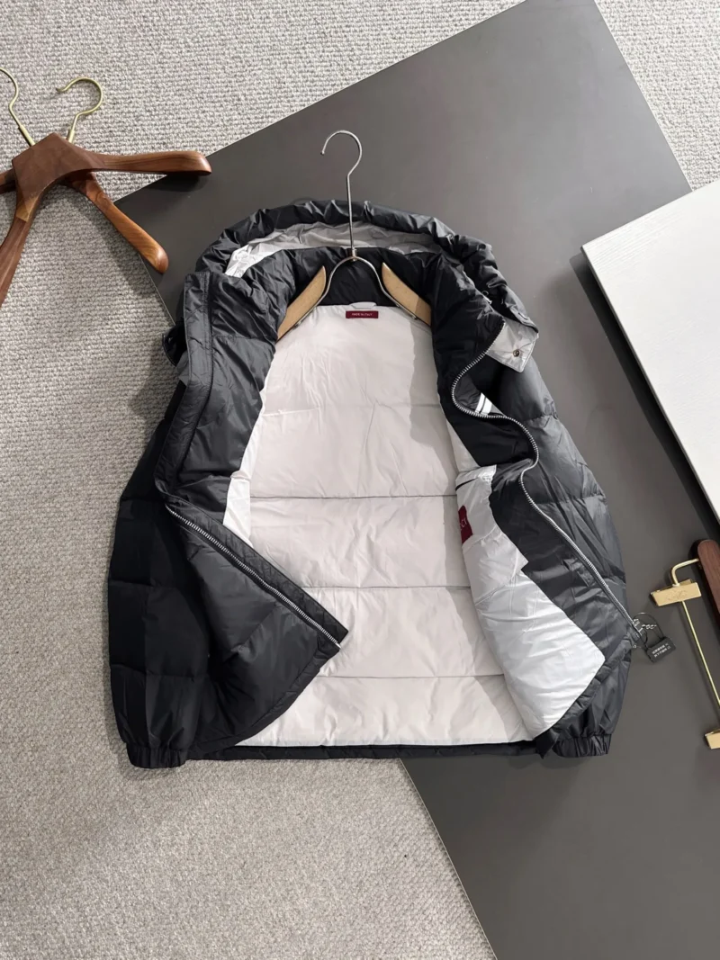Replica Gucci Longue Saion Down Jacket Black Hooded Reps - RepLuxe