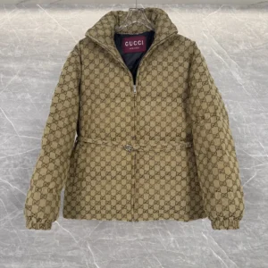 Replica Gucci Classic GG Down Jacket Beige Monogram Reps - RepLuxe