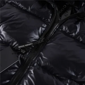 Replica Canada Goose Crofton Puffer Jacket Black Hooded Reps - RepLuxe